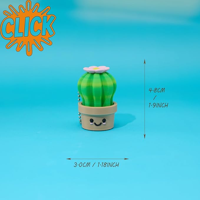 minihope Click Fidget Keychain – Cute Stress Relief Gadget – Pocket Button Clicker for Focus, Fun & Bag Charm Us