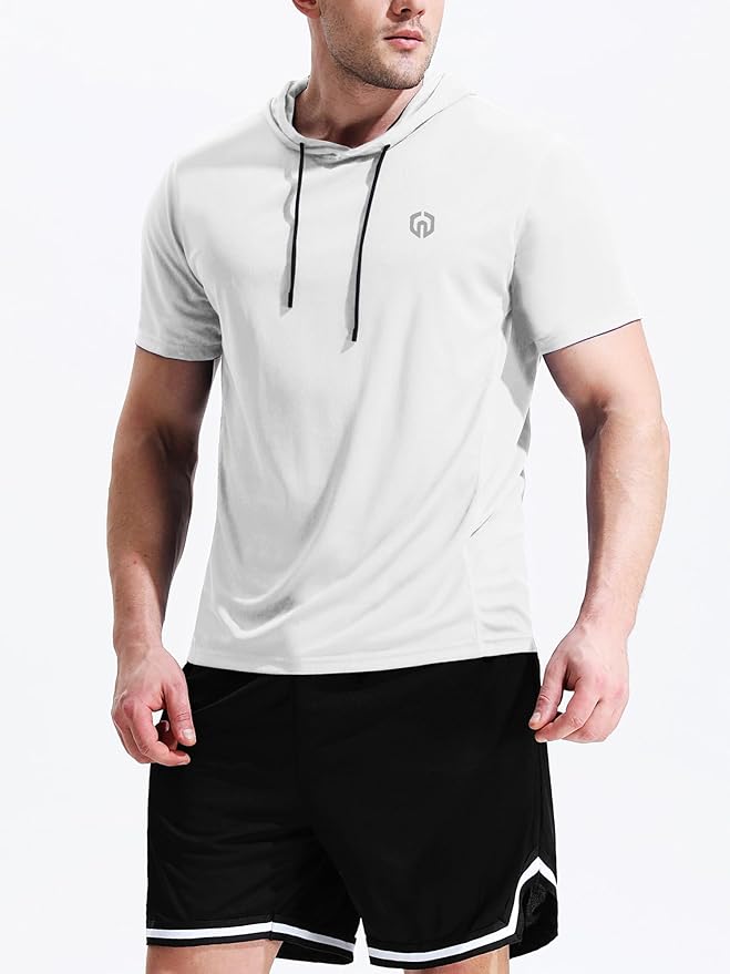 NELEUS Dry Fit Workout Athletic Muscle Tank Top Running Shirts with Hoods