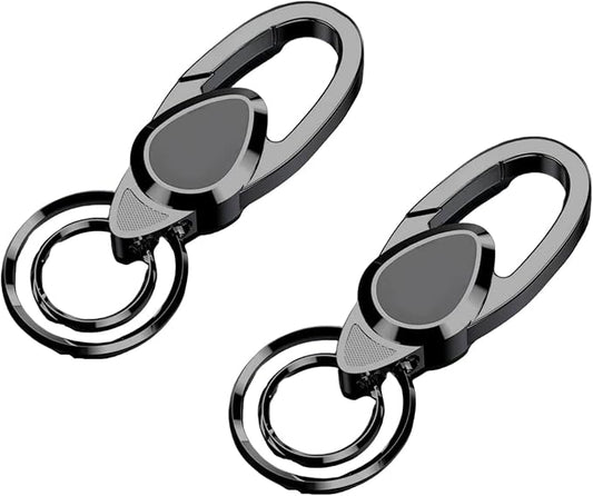 2 Pack Keychain, Sturdy Key Ring,Clip Holder Organizer for Home,Car