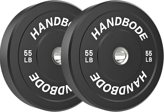 2-Inch Weight Plates High Bounce, Olympic Bumper Plate Set 45/100/160/190/260/300lb, Colored Weight Plates Set for Home Gym, Barbell Weights Rubber Strength Training Plate for Weight Lifting