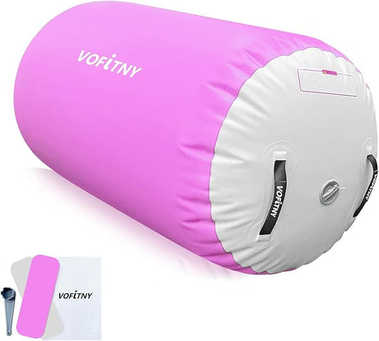 VOFiTNY Gymnastics Tumbling Equipment Air Barrel Inflatable Octagon Tumbler Roller Back-bend Trainer Cheerleading Without Pump