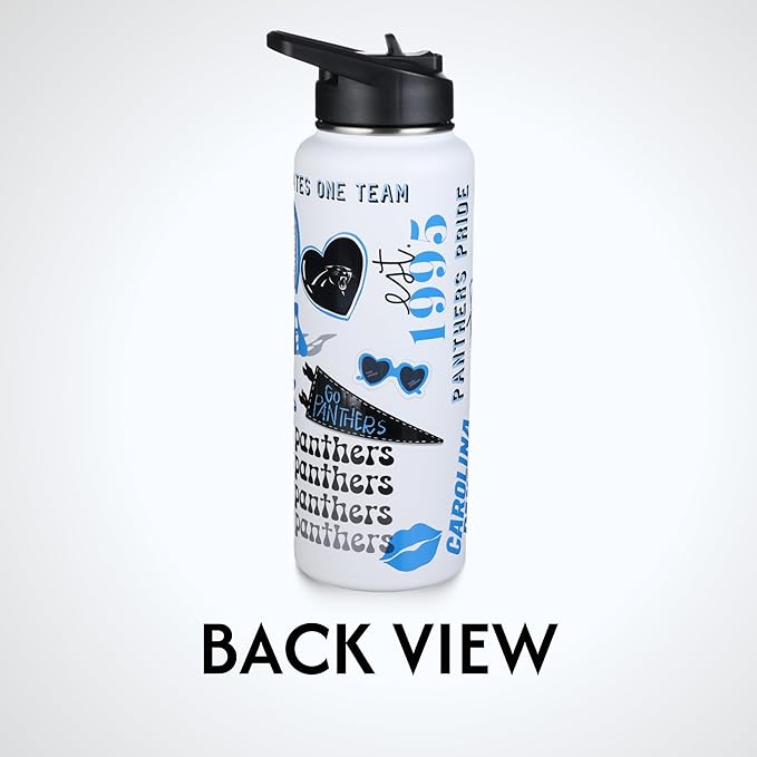 The Memory Company Officially Licensed NFL 34oz Water Bottle - Premium Stainless Steel Double-Wall Insulated, Leakproof Design