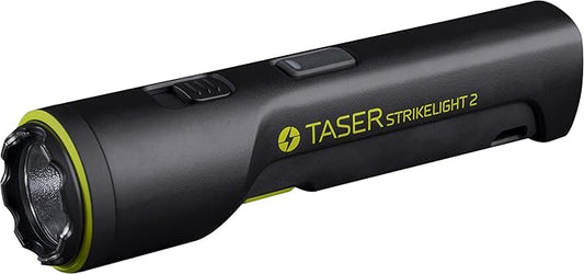 TASER StrikeLight 2 Rechargeable Self-Defense Flashlight with Painful 10 µC Stun Charge | Portable, Lightweight Protection for Running, Jogging, Pet Walking, Camping, Hiking, and Outdoors