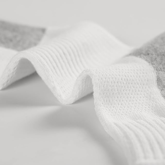 FITRELL 6 Pack Men's Athletic Ankle Socks Cushioned Sports Running Socks 7-9/9-12/12-15