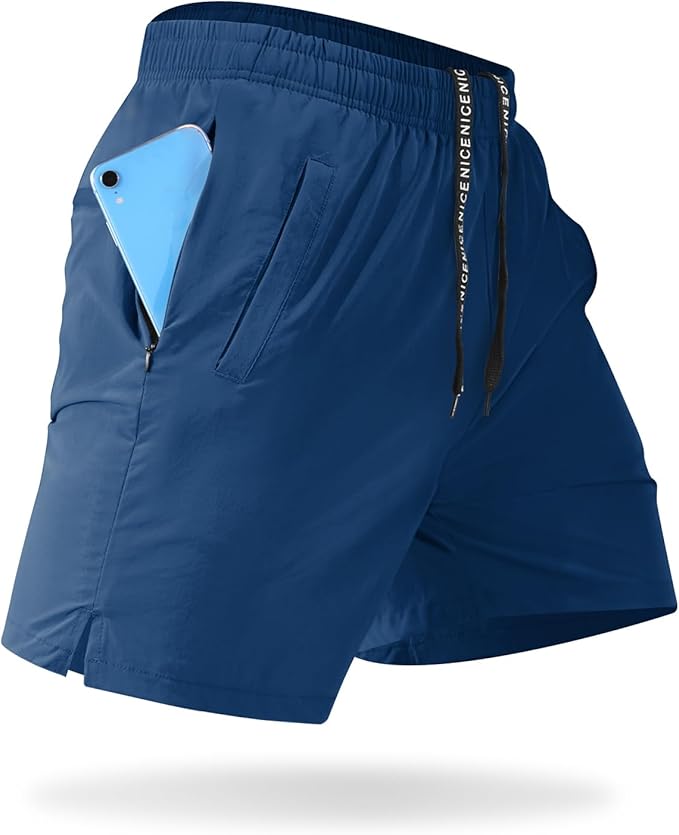 CANGHPGIN Mens Workout Athletic Shorts 7 inch / 5 inch Quick Dry Running Shorts Men Lightweight Sports Gym Shorts with Pocket