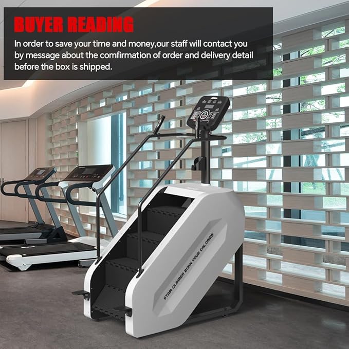 SPART Stair Climber with LED Screen, Commercial Grade Stepmill Exercise Machine, 15 Speed Levels Stair Climber Stepping Machine for Cardio and Lower Body Workouts, 660LBS, 15-164 Steps/Minute