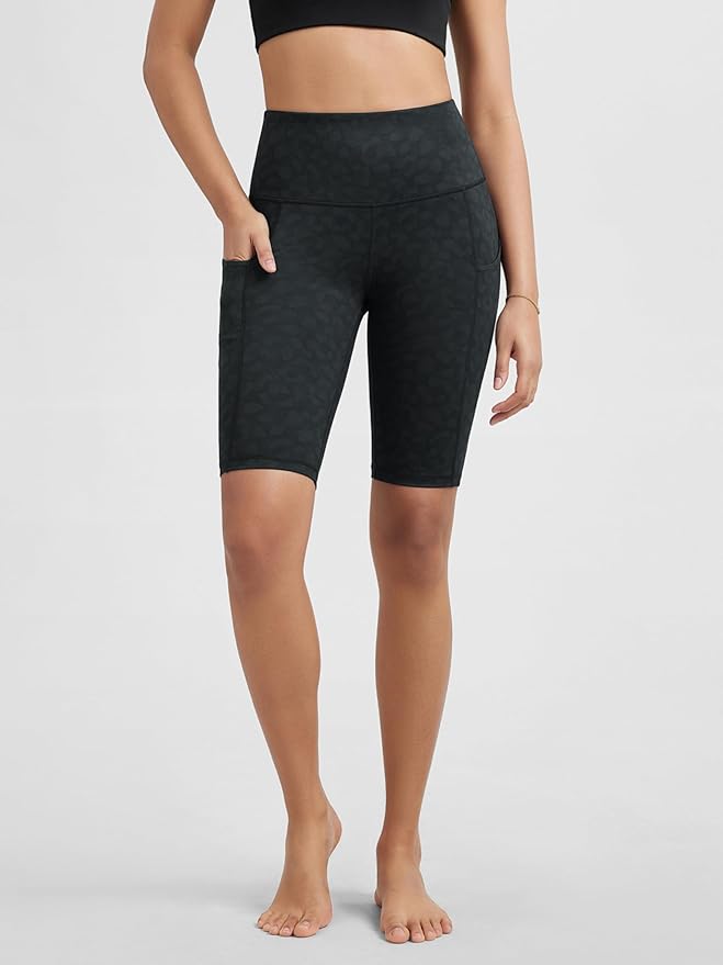 ODODOS Women's Tummy Control Biker Shorts 2.0 with Pockets High Waist Athletic Workout Yoga Shorts-3.5''/ 5"/ 8" / 10" Inseam