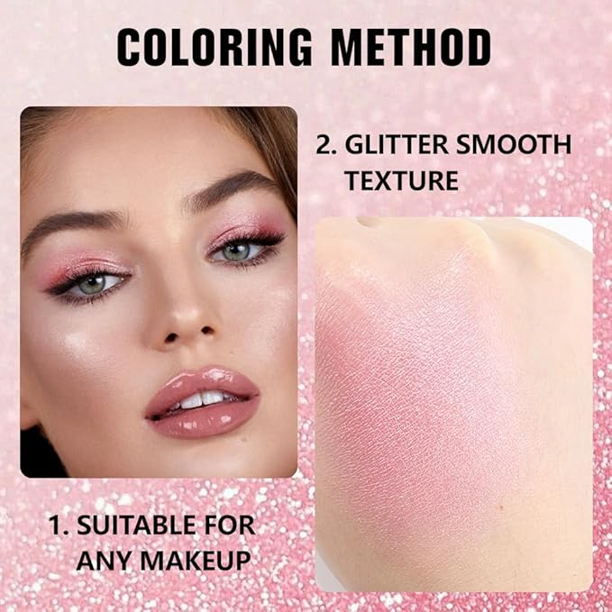 Kaely Pressed Single Eyeshadow Makeup, Pink Shimmer Highly Pigmented Monochrome Eye Shadow Palette, Waterproof Neutral Powde Mini Eyeshadow, sombras para ojos, Lightweight Blendable, 11