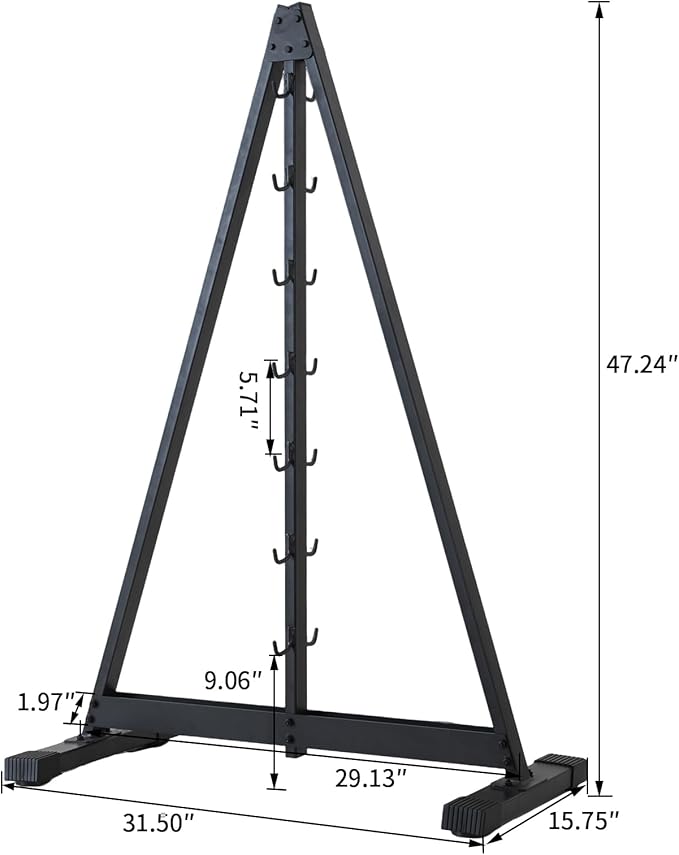 LAT Pulldown Storage,LAT Bar Organizer,LAT Pulldown Attachments.Attachment Storage Rack for Mag Grip - Home Gym Fitness Heavy Duty A-Frame Stand and Gym Wall Storage.