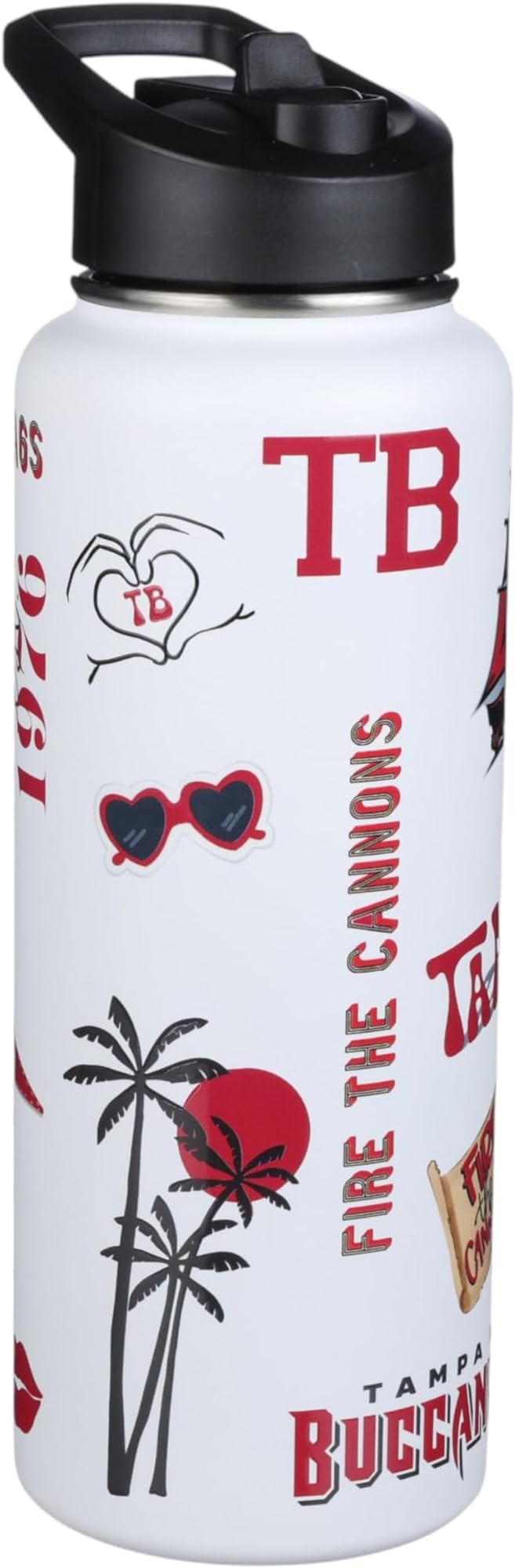 The Memory Company Officially Licensed NFL 34oz Water Bottle - Premium Stainless Steel Double-Wall Insulated, Leakproof Design
