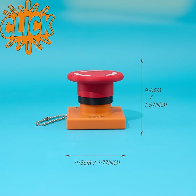 minihope Click Fidget Keychain – Cute Stress Relief Gadget – Pocket Button Clicker for Focus, Fun & Bag Charm Us