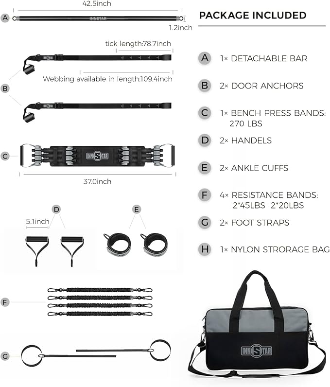 INNSTAR Cable Handles Gym Equipment, Resistance Band Handles with Solid ABS Core Grips, D Handle Cable Attachment, Heavy Duty Exercise Handles, Cable Machine Handles