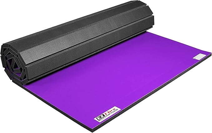 IncStores 1.4 Inch Thick Roll Out Wrestling Mat | Foam and Vinyl Mat for Practicing Wrestling Technique in Your Basement, Garage, or School Facility