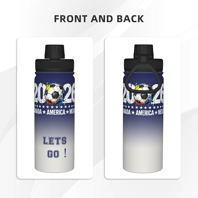 2026 new World Cup sports water bottle - 18oz Water Bottle Designed for Everyday - Sports Games, Bike Rides, Work (Style 2)