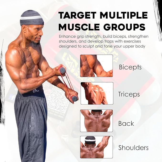 RipStick, Workout Equipment for Joint Rehab, Shoulder and Resistance Training, Muscle Building and Core Workout Equipment with 6 Adjustable Resistance Bands