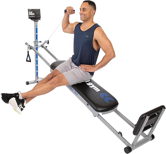 TOTAL GYM APEX G3, Slim-Frame Incline Bodyweight Training Home Exercise Machine, w/ 8 Levels of Resistance, Squat Stand, & Basic Accessory Set