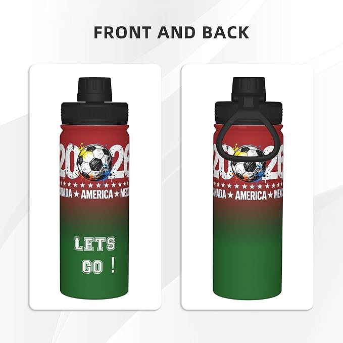 2026 new World Cup sports water bottle - 18oz Water Bottle Designed for Everyday - Sports Games, Bike Rides, Work (Style 1)