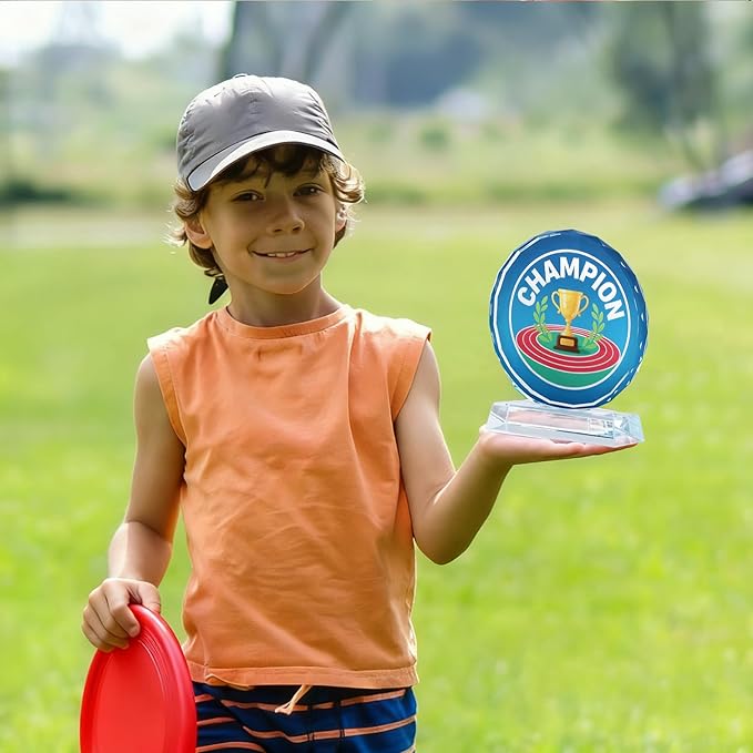 Crystal Trophy Award for Kids & Adult, Champion Football Baseball Soccer Basketball Sports Winner Trophies, Award Trophy for Sports Championships Tournaments Award Competitions Rewards Prizes