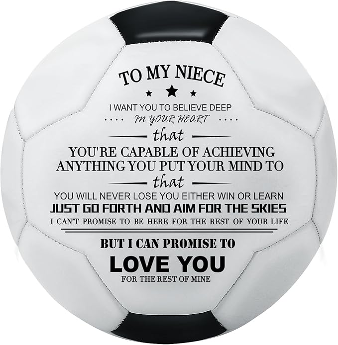 KWOOD Custom Classic Soccer Ball,Engraved Soccer Ball with Premium Pump for Training Recreation Practice,Available for Indoor Outdoor Toddlers Kids Teens Adults