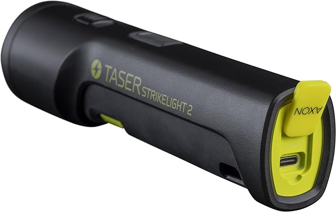 TASER StrikeLight 2 Rechargeable Self-Defense Flashlight with Painful 10 µC Stun Charge | Portable, Lightweight Protection for Running, Jogging, Pet Walking, Camping, Hiking, and Outdoors