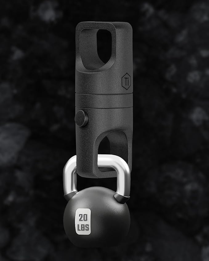 KeyUnity KA48 Titanium Magnetic Quick-Release Keychain, 360° Swivel Double-End Connector with Dual-Button Safety, 20kg Load, for Car Keys, USB Drives, and EDC Tools 2Pcs