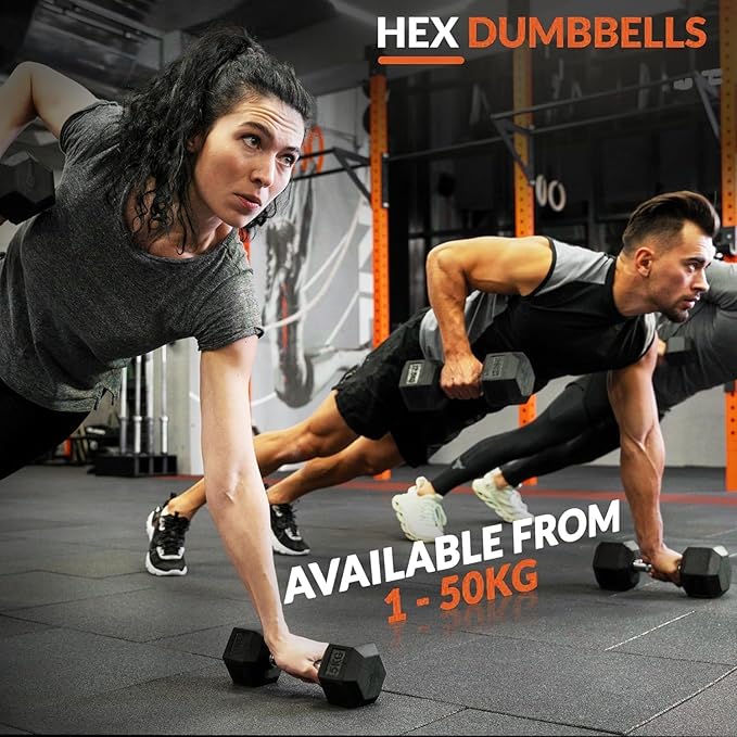550LB Hex Dumbbell Set with 3-Tier Rack - Complete Home Gym Weight Set 5-50lbs Rubber Coated Cast Iron Dumbbells for Strength Training & Muscle Building