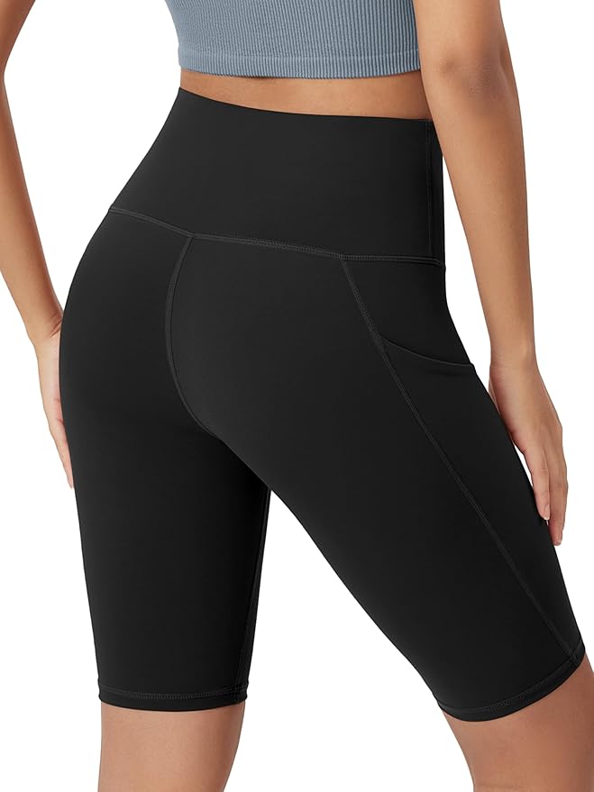 ODODOS Women's Tummy Control Biker Shorts 2.0 with Pockets High Waist Athletic Workout Yoga Shorts-3.5''/ 5"/ 8" / 10" Inseam