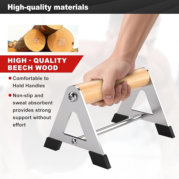Push Up Bar - Heavy-Duty Stainless Steel Pushup Stands with Non-Slip Base, 660LB Capacity, Portable Home Gym Equipment for Strength Training & Floor Workout