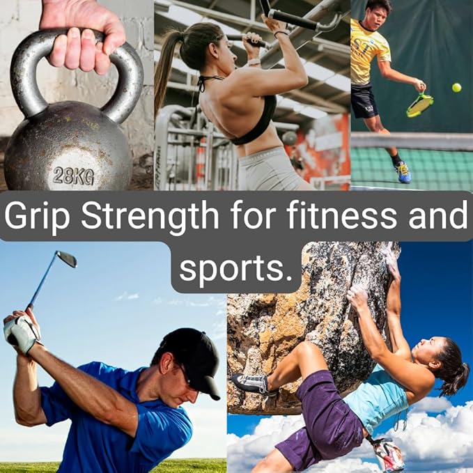 Hand Grip Strengthener - Grip Strength Trainer, Hand Exerciser, Finger Strengthener, and Forearm Trainer. 2-pack.