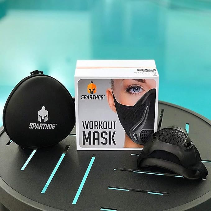 Sparthos High Altitude Mask - Simulate High Altitudes - for Gym, Cardio, Fitness, Running, Endurance and HIIT Training [16 Breathing Levels]