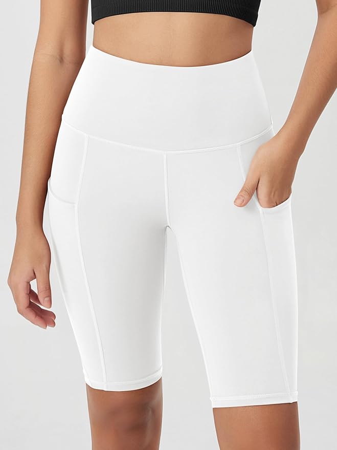 ODODOS Women's Tummy Control Biker Shorts 2.0 with Pockets High Waist Athletic Workout Yoga Shorts-3.5''/ 5"/ 8" / 10" Inseam