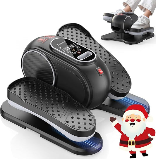 ANCHEER Elliptical Machine,Under Desk Elliptical Machine - Electric Pedal Exerciser with 12 Speed Levels, Quiet Operation, LCD Display & Remote Control - Portable Leg Exerciser for Home Office