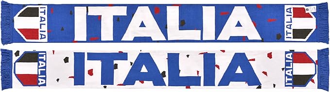 Euroscarves Italy Italia Recycled Cotton Soccer Knit Scarf