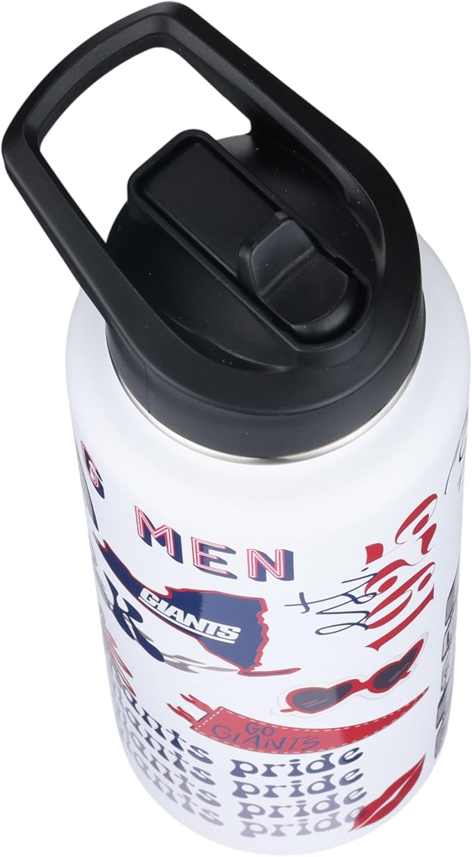 The Memory Company Officially Licensed NFL 34oz Water Bottle - Premium Stainless Steel Double-Wall Insulated, Leakproof Design