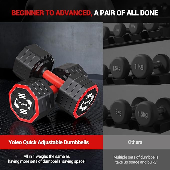 YOLEO 1980LBS Adjustable Weight Bench Set, 47.44" Wide Grip, Workout Bench with Squat Rack, Leg Extension, Preacher Curl, Bench Press with Safety Bar Catches, Weight Benches for Home Gym