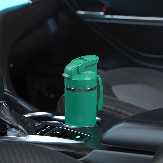 OISIZ Insulated Water Bottle 20 oz with 2 in 1 Spout and Straw Lid,One Click Safety Lock,100% Leakproof,Keep Cold 24H,Vacuum Stainless Steel Water Bottle for School,Travel and Sports,Dishwasher Safe