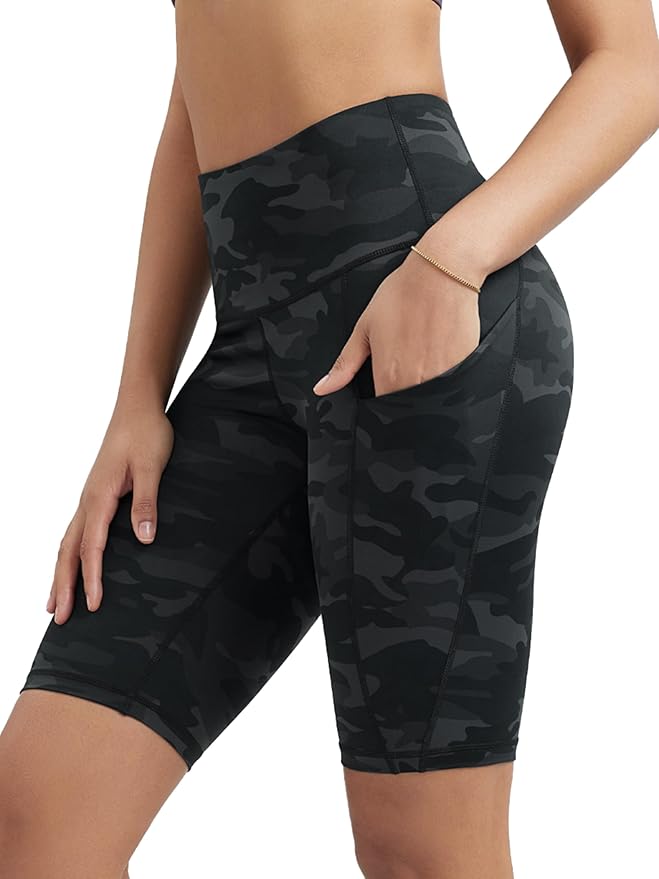 ODODOS Women's Tummy Control Biker Shorts 2.0 with Pockets High Waist Athletic Workout Yoga Shorts-3.5''/ 5"/ 8" / 10" Inseam