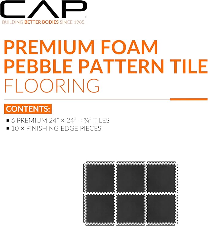 CAP Barbell Interlocking EVA Foam Exercise Puzzle Mat Home Gym Flooring | Multiple Options