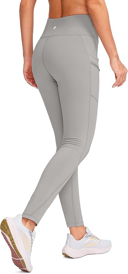 G Gradual Women's Fleece Lined Winter Leggings with Pockets Water Resistant High Waisted Thermal Warm Pants Running Hiking