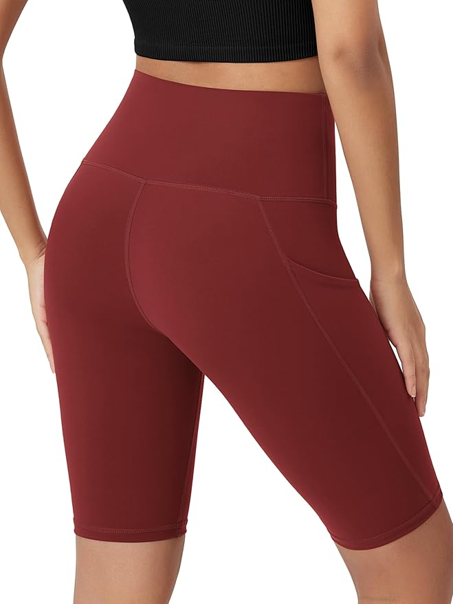 ODODOS Women's Tummy Control Biker Shorts 2.0 with Pockets High Waist Athletic Workout Yoga Shorts-3.5''/ 5"/ 8" / 10" Inseam