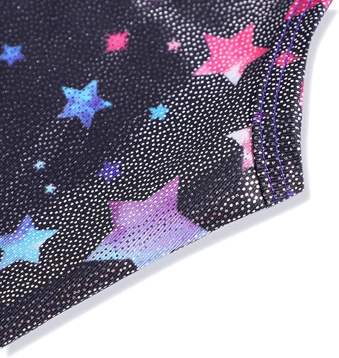 HOZIY Gymnastics Leotards for Girls with Shorts Toddlers Biketards Rainbow Unicorn Dinosaur Mermaid Leopard Flower Galaxy