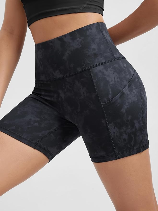 ODODOS Women's Tummy Control Biker Shorts 2.0 with Pockets High Waist Athletic Workout Yoga Shorts-3.5''/ 5"/ 8" / 10" Inseam