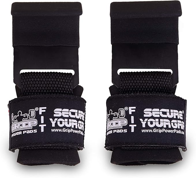 Premium Weight Lifting Hooks & Straps for Pull Ups & Deadlifts - Padded, Heavy Duty, Power Lifting Grips for Men & Women