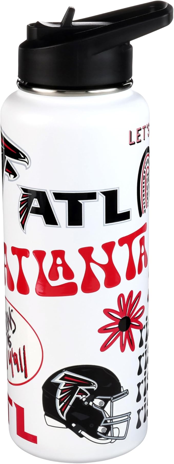 The Memory Company Officially Licensed NFL 34oz Water Bottle - Premium Stainless Steel Double-Wall Insulated, Leakproof Design