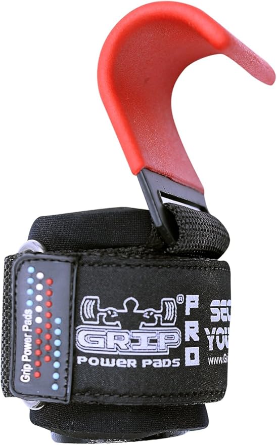 Premium Weight Lifting Hooks & Straps for Pull Ups & Deadlifts - Padded, Heavy Duty, Power Lifting Grips for Men & Women