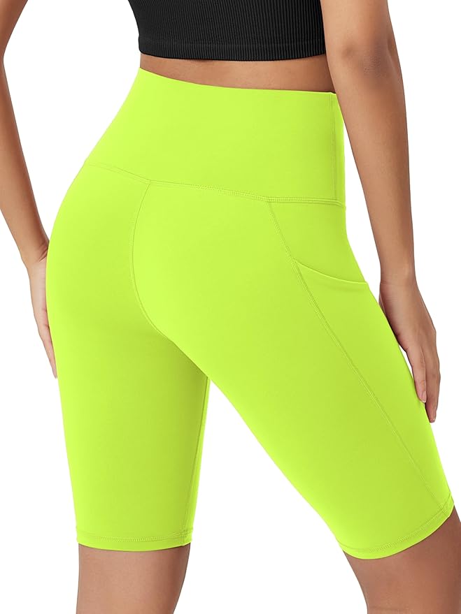 ODODOS Women's Tummy Control Biker Shorts 2.0 with Pockets High Waist Athletic Workout Yoga Shorts-3.5''/ 5"/ 8" / 10" Inseam