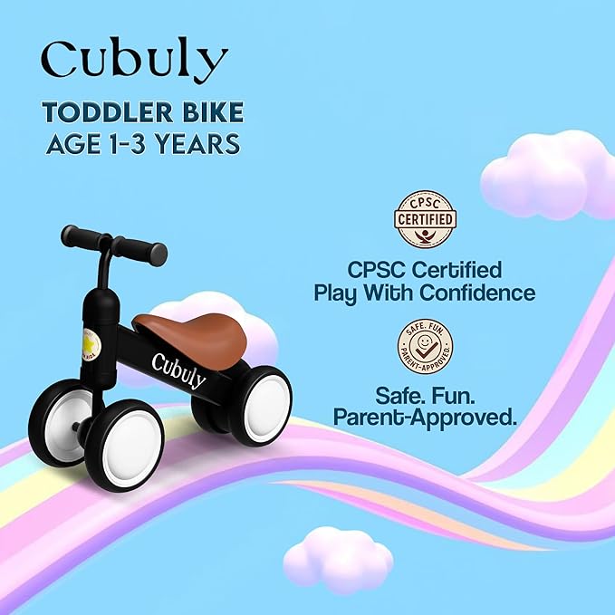 Baby Balance Bike for 1-3 Year – First Birthday Boy Girl Gifts 12-36 Month Mini Bike|Colorful Lighting Wheels|Ride on Toys |Toddler Balance Bike 1-3 Indoor/Outdoor Bike