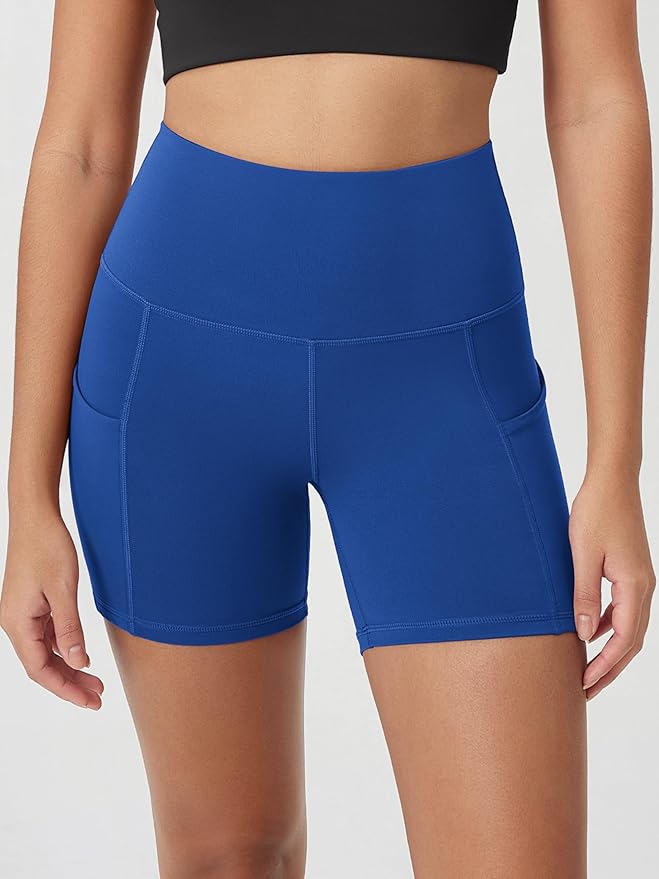 ODODOS Women's Tummy Control Biker Shorts 2.0 with Pockets High Waist Athletic Workout Yoga Shorts-3.5''/ 5"/ 8" / 10" Inseam