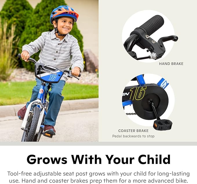 Schwinn Elm and Koen Bike or Balance Bike, 12-18 Inch Bike for Kids Ages 2-13, Black, Blue, Red, Teal, Pink or Purple, SmartStart Ergonomic Design, Adjustable Seat Grows with Child, Training Bicycle