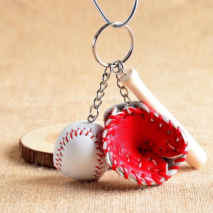 Mini Cute Soccer Keychain Bowling Tennis Baseball Keychain for Men Women Boys Girls Gift